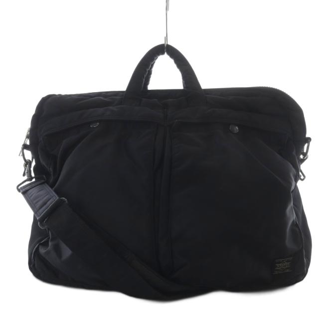 【中古】ポーター PORTER 吉田カバン タンカー 2WAY ブリーフケース トートバッグ ショルダーバッグ ブラック