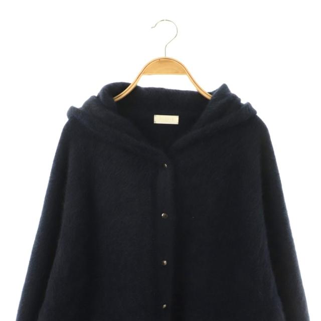 【中古】ボールジー トゥモローランド 25AW フォックスヤク フーディーカーディガン ニット S 濃紺 ■OS レディース_2