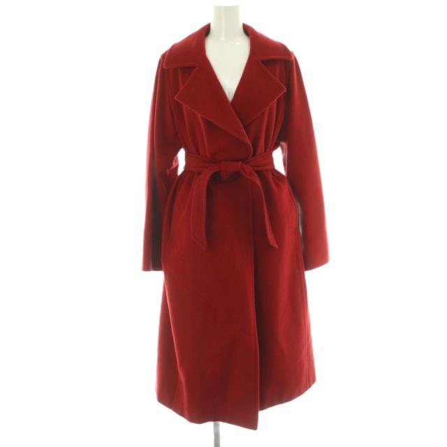 【中古】マックスマーラ MAX MARA 白タグ MANUELA マニュエラ アイコンコート チェスター アウター 36 赤101614896