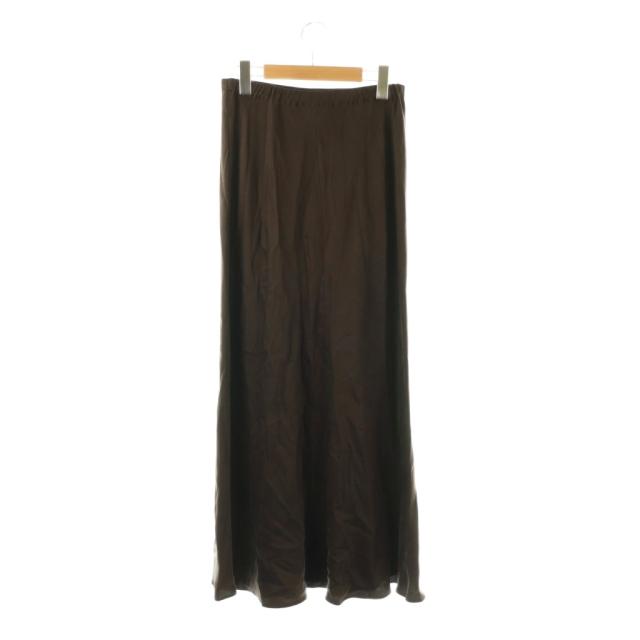 【中古】ドゥーズィエムクラス エブリデイアイライク Cu/R maxi スカート ロング フレア ブラウン /DO ■OS_1