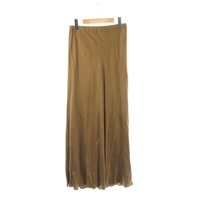 【中古】ドゥーズィエムクラス エブリデイアイライク 24SS スカート ロング フレア モカ /DO ■OS レディース