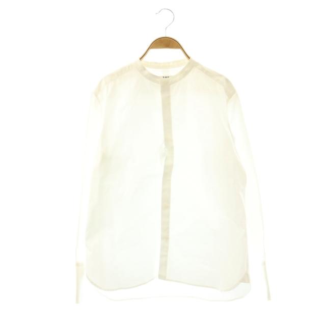 【中古】シートーキョー SHE Tokyo バンドカラーシャツ 長袖 0 ホワイト /DO ■OS レディース