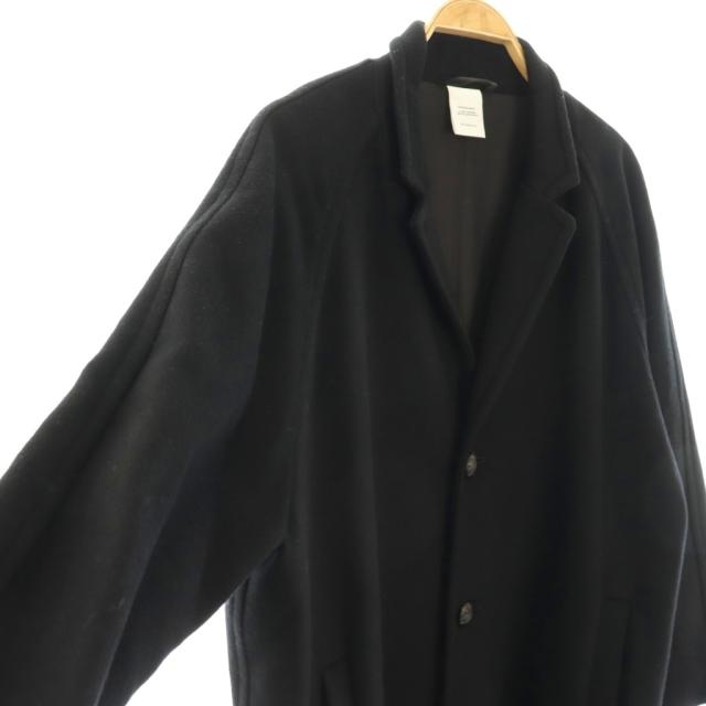 【中古】ヴェリテクール Veritecoeur ラグランロングコート F 黒 ブラック /SS ■OS レディース_2