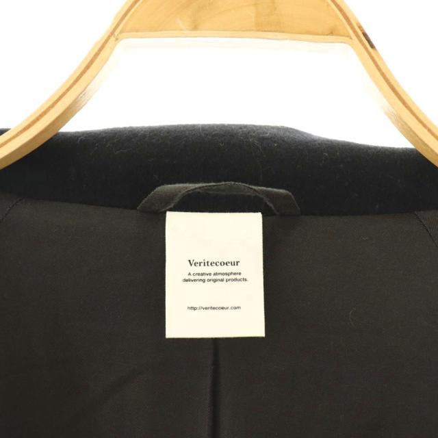 【中古】ヴェリテクール Veritecoeur ラグランロングコート F 黒 ブラック /SS ■OS レディース_4