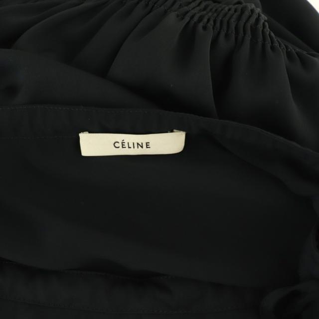 【中古】セリーヌ CELINE フィービー期 ワンピース 34 ネイビー /ES ■OS レディース_5
