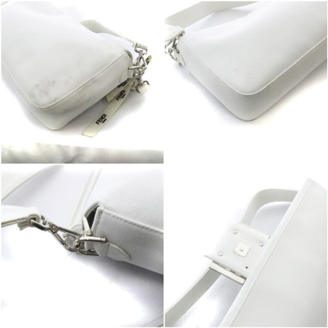 【中古】フェンディ FENDI ×MARC JACOBS ハンドバッグ ワンハンドル ショルダーバッグ 2way ホワイト 8BR809