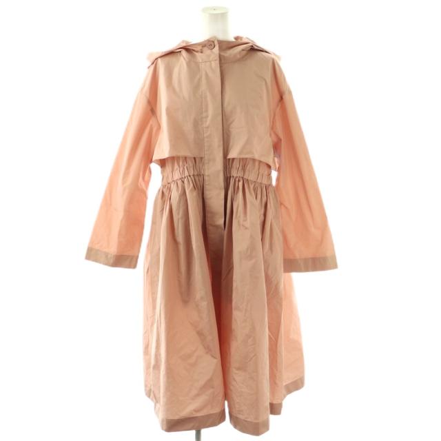【中古】デイジーリン DAISY LIN 07315 DAISY CANDY COAT スプリングコート フード ピンクベージュ /ES ■OS