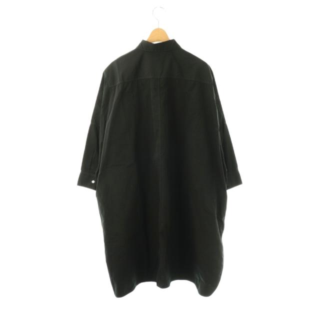 【中古】ジルサンダー JIL SANDER SUNDAY オーバーサイズ長袖シャツ 前開き 34 ブラック /DO ■OS レディース_1