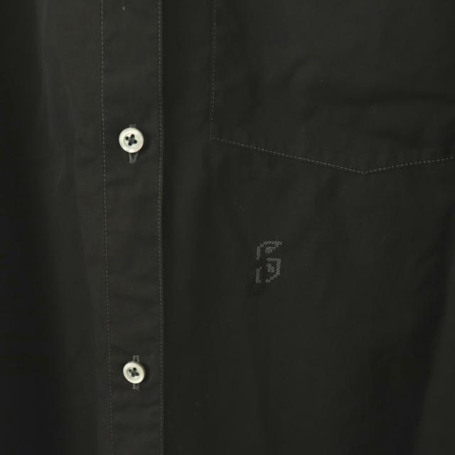 【中古】ジルサンダー JIL SANDER SUNDAY オーバーサイズ長袖シャツ 前開き 34 ブラック /DO ■OS レディース_3