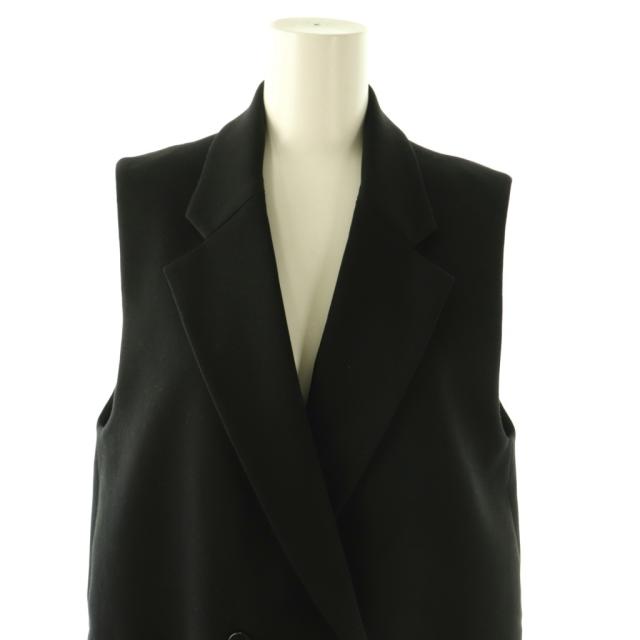 【中古】Lisiere L'Appartement リジェール アパルトモン ジレ ベスト ロング ブラック /HK ■OS レディース_4
