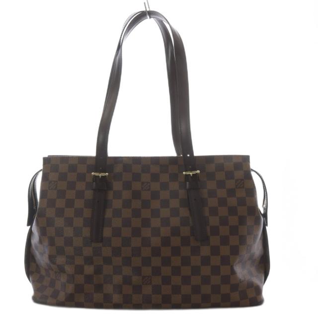 【中古】ルイヴィトン LOUIS VUITTON ダミエ エベヌライン チェルシー トートバッグ ブラウン N51119