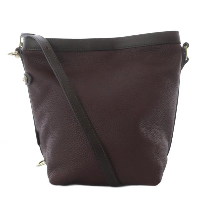 【中古】フェリージ Felisi 24-37 ショルダーバッグ ワンショルダー レザー ダークブラウン /YO6 ■AD レディース