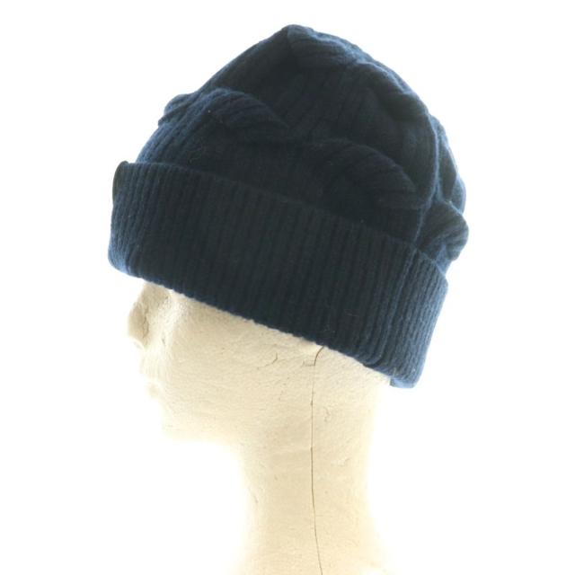 【中古】ステラマッカートニー ファラベラ ケーブルニット ビーニー ニットキャップ 帽子 ウール U 紺 ネイビー /SS_3