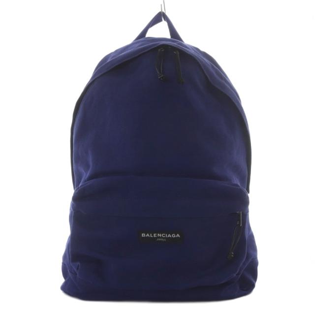 【中古】バレンシアガ BALENCIAGA エクスプローラー バックパック バッグ リュックサック ネイビー 459744