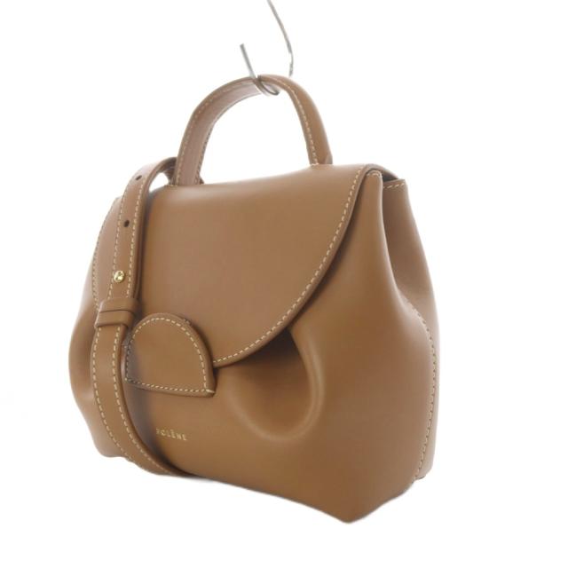 【中古】ポレーヌ POLENE Numero Un Nano バッグ ハンドバッグ ワンハンドル ショルダーバッグ 2way レザー ブラウン_4