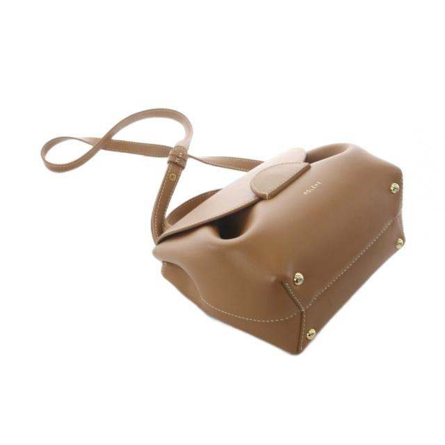 【中古】ポレーヌ POLENE Numero Un Nano バッグ ハンドバッグ ワンハンドル ショルダーバッグ 2way レザー ブラウン_5