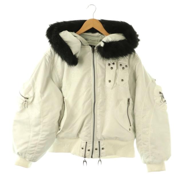 【中古】コージーワールドワイド コージー カオス ホワイト リバーシブル ボンバー ジャケット S 白 ホワイト