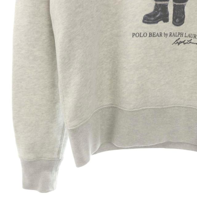 【中古】ポロ バイ ラルフローレン Poloベアフリースフーディスウェット パーカー 長袖 S グレー マルチカラー_3