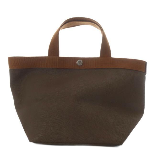 【中古】エルベシャプリエ Herve Chapelier 707GP リュクス舟型トートM ハンドバッグ トープ×ヴィゴーニュ