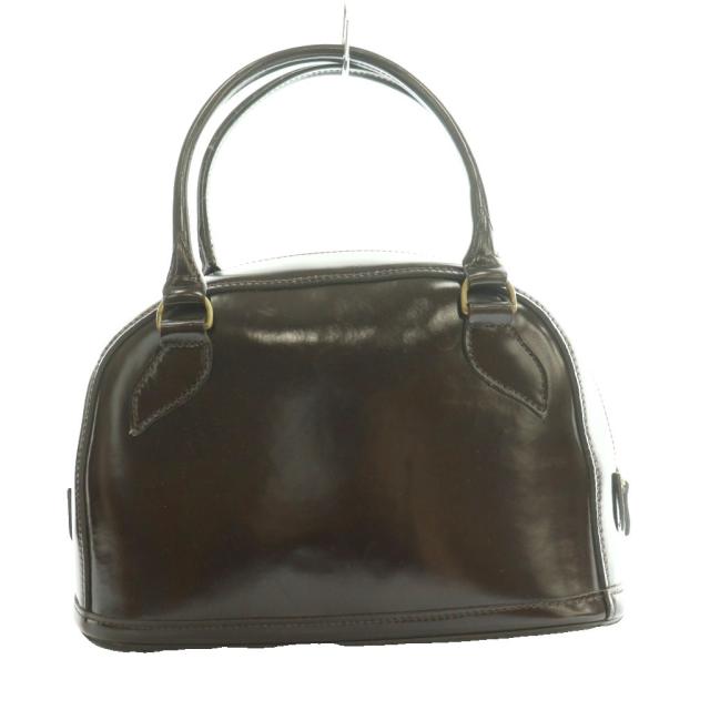 【中古】ジェイ&エムデヴィッドソン J&M Davidson ハンドバッグ ブライドルレザー 茶 ブラウン /SS ■OS レディース_1