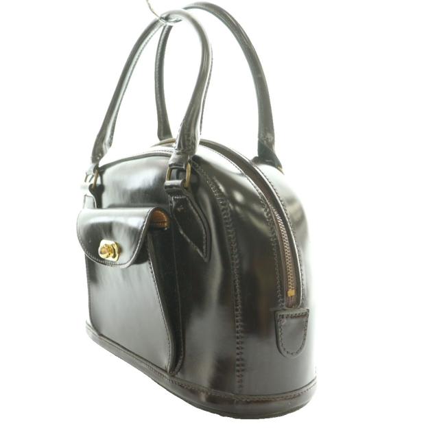 【中古】ジェイ&エムデヴィッドソン J&M Davidson ハンドバッグ ブライドルレザー 茶 ブラウン /SS ■OS レディース_2
