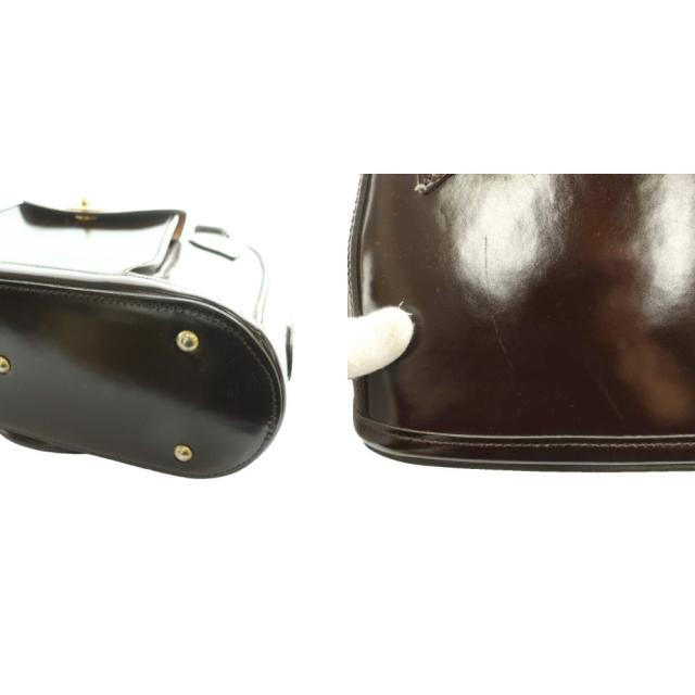 【中古】ジェイ&エムデヴィッドソン J&M Davidson ハンドバッグ ブライドルレザー 茶 ブラウン /SS ■OS レディース_7