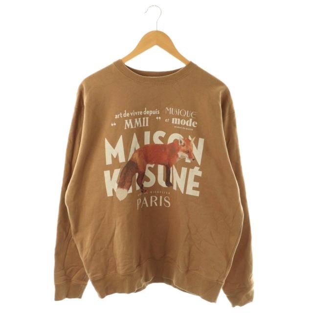 【中古】メゾンキツネ MAISON KITSUNE 名古屋押さえる色合い 稲荷 流汗 調教師 L ベージュ