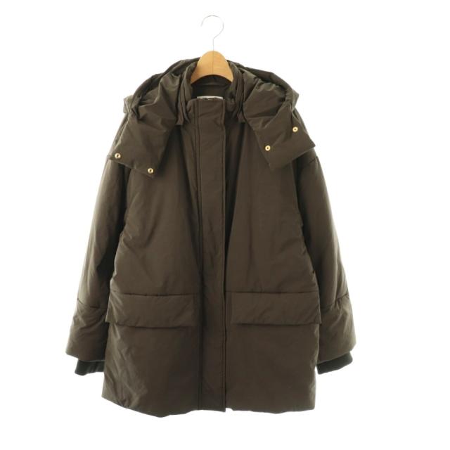 【中古】リジェール アパルトモン 25AW 2way パディングコート 中綿 アウター ワンカラー 茶 ブラウン