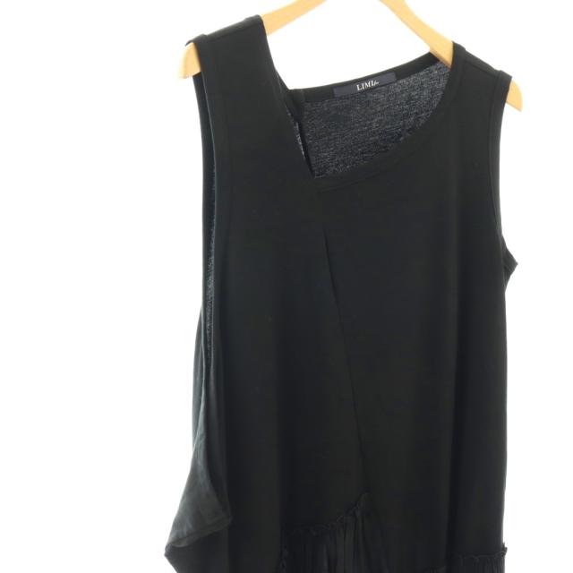 【中古】リミフゥ LIMI feu 25SS ASYMMETRY DRESS ワンピース ノースリーブ ロング 2 黒 /NR ■OS レディース_2