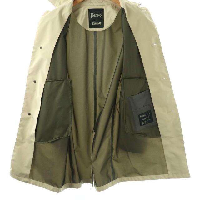 中古】ヘルノ HERNO GORE-TEX ステンカラーコート ロング 44 ライト