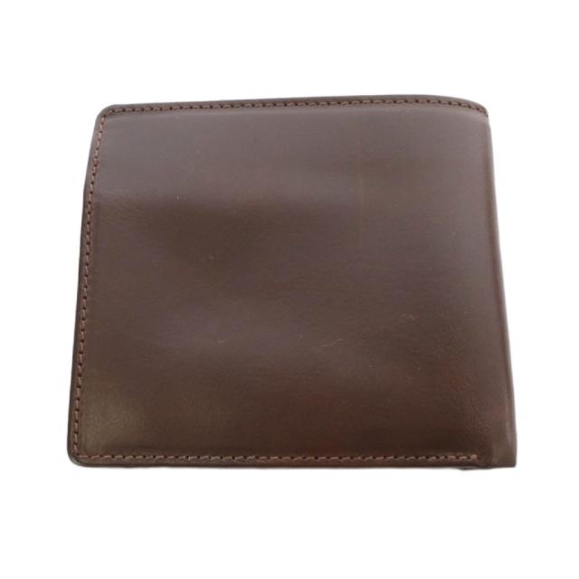 【中古】ホワイトハウスコックス 二つ折り財布 レザー 茶色 ブラウン S7532 /SR メンズ_1