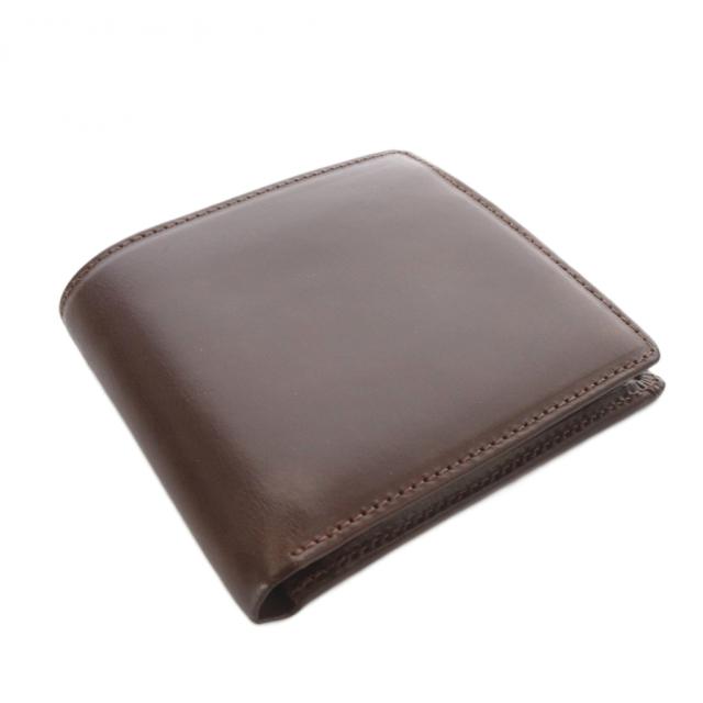 【中古】ホワイトハウスコックス 二つ折り財布 レザー 茶色 ブラウン S7532 /SR メンズ_2