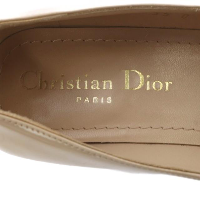 【中古】クリスチャンディオール Christian Dior Jolie Dior パンプス ハイヒール スクエアトゥ 35 ベージュ