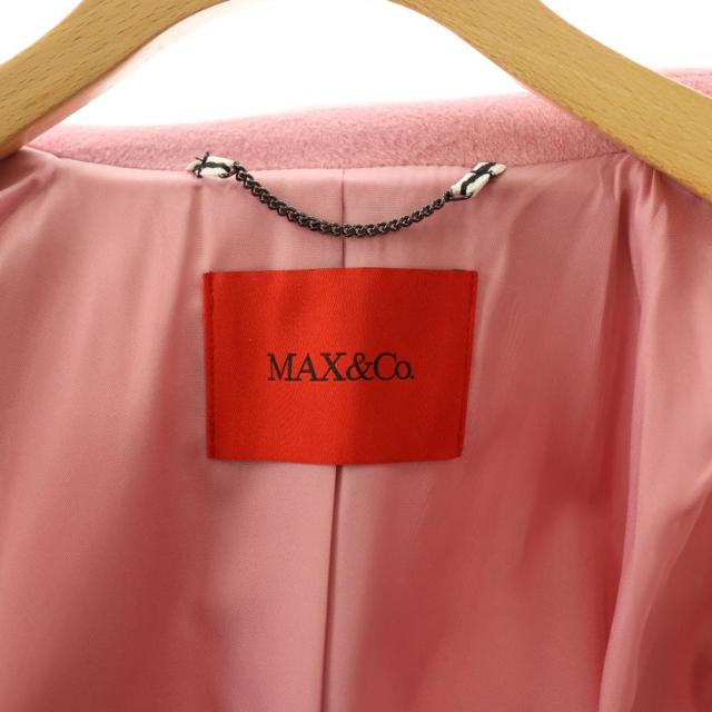 【中古】マックス&コー MAX&CO. ウール ベルテッドコート ミドル丈 36 ピンク /HK ■OS レディース_5