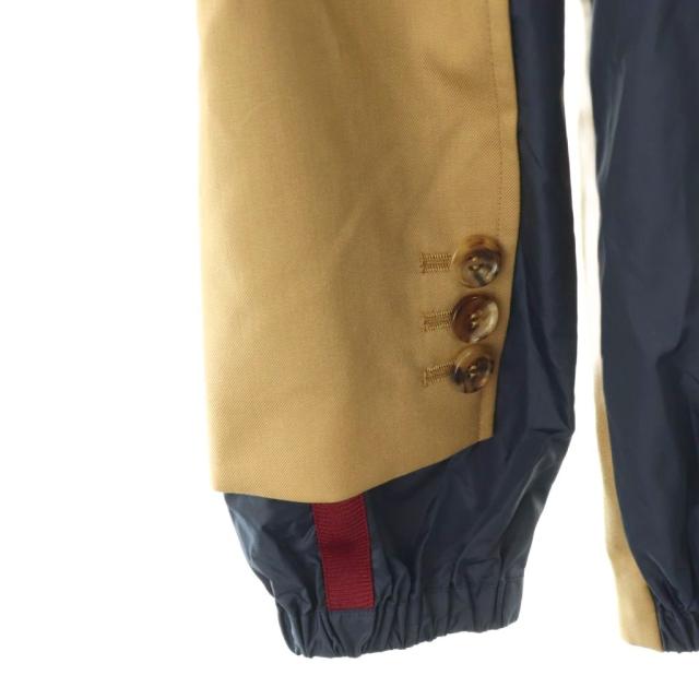 【中古】アンダーカバー UNDERCOVER パネルド ブレザー Panelled Blazer ジャケット 2 紺 ネイビー ベージュ /SS_4