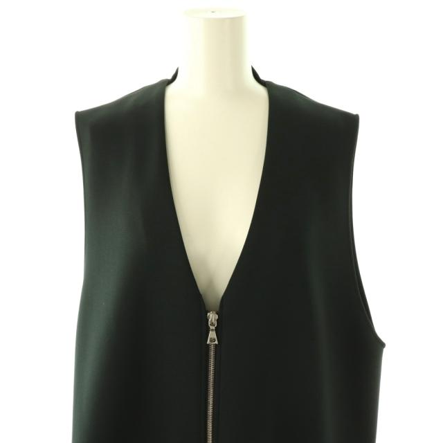 【中古】アドーア ADORE 24SS スキューバジャージージャケット ロング ジップアップ 38 ブラック /HK ■OS レディース_4