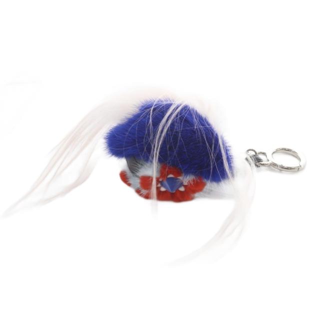 【中古】フェンディ FENDI バッグバグズ チャーム キーホルダー 青 ブルー ピンク /SR ■OH レディース_2