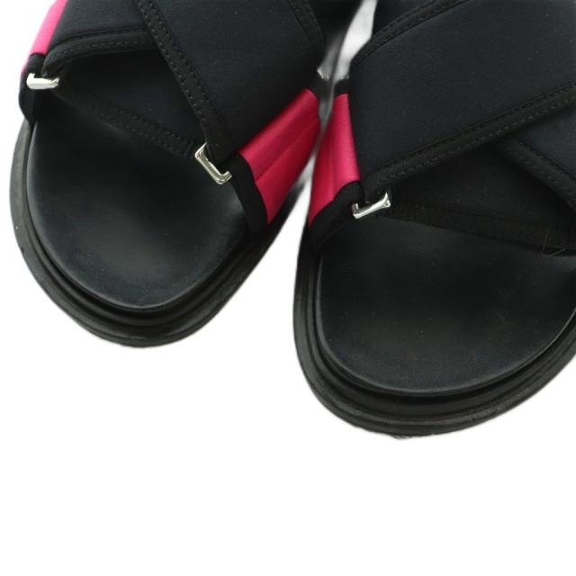 【中古】マルニ MARNI クロス サンダル 40 25.0cm 黒 FBMS005201 /MI ■OS メンズ_2