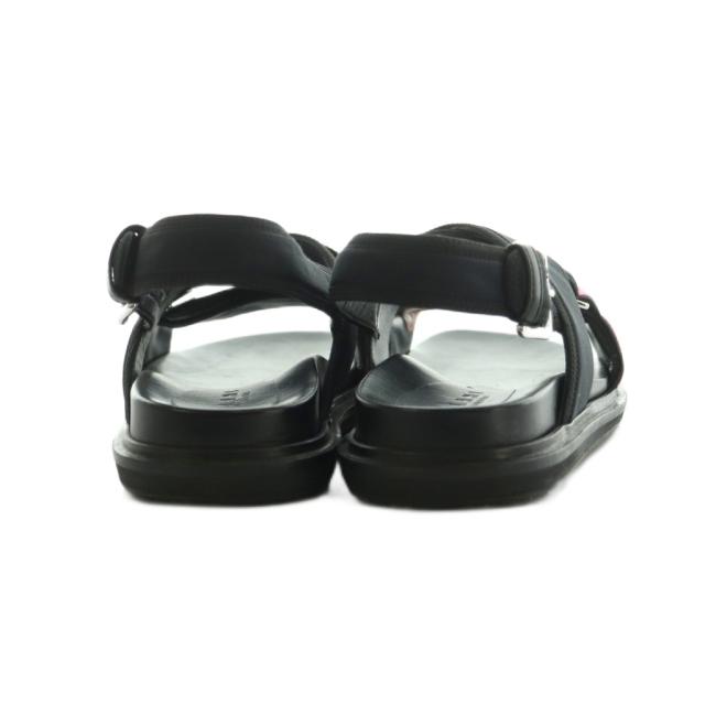 【中古】マルニ MARNI クロス サンダル 40 25.0cm 黒 FBMS005201 /MI ■OS メンズ_4