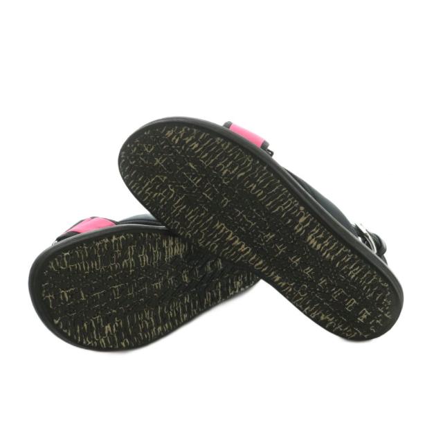【中古】マルニ MARNI クロス サンダル 40 25.0cm 黒 FBMS005201 /MI ■OS メンズ_5