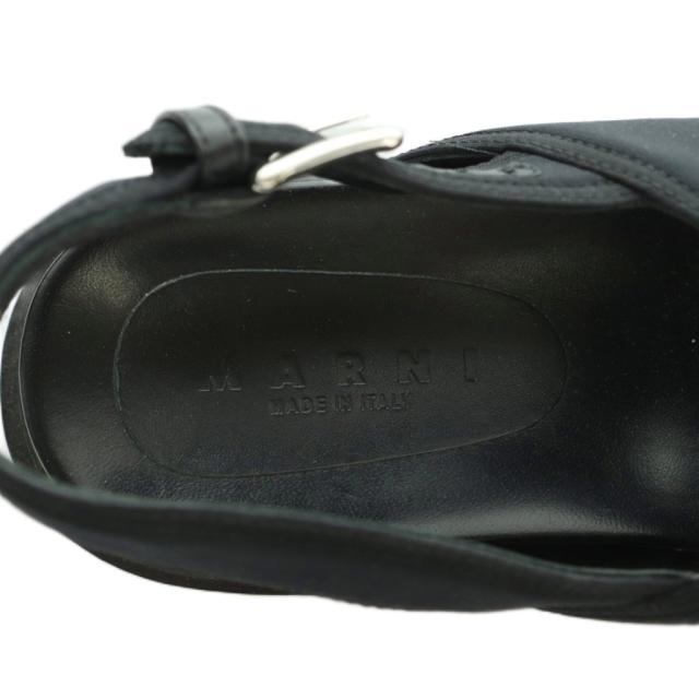 【中古】マルニ MARNI クロス サンダル 40 25.0cm 黒 FBMS005201 /MI ■OS メンズ_7