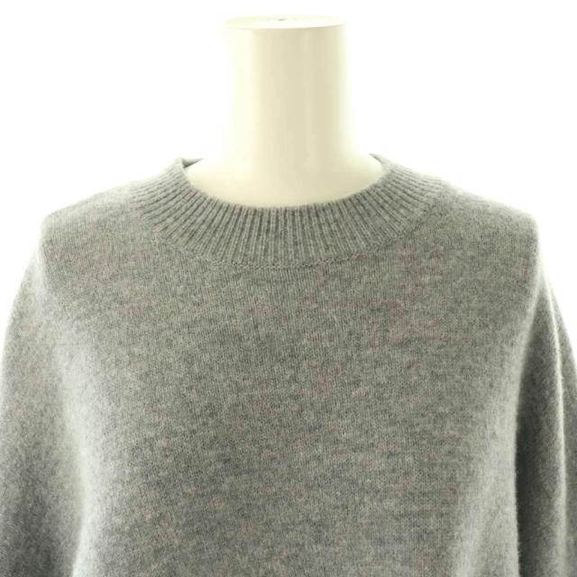 【中古】エンフォルド 24SS BI-COLOR BOX-PULLOVER ニット セーター 長袖 38 グレー マルチカラー /DO ■OS_3
