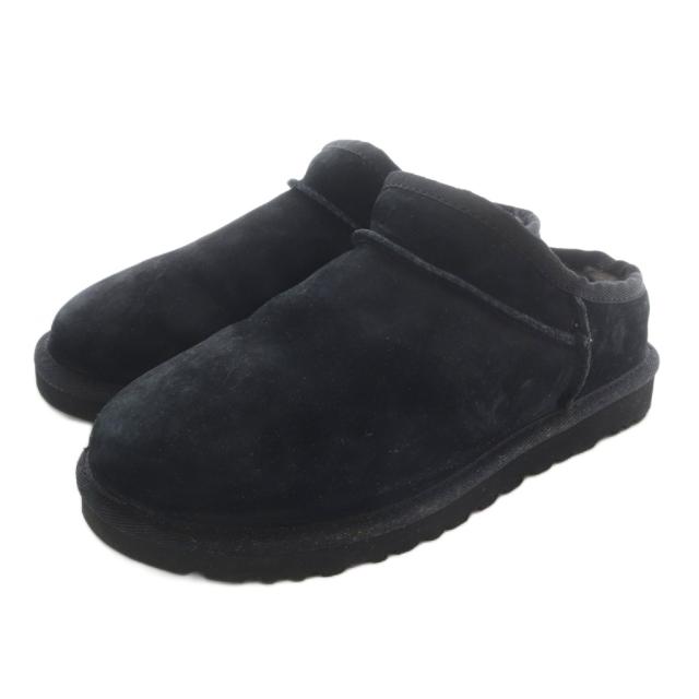 【中古】アグ オーストラリア UGG australia CLASSIC SLIPPER ブーツ スリッポン 22cm 黒 ブラック /SR レディース