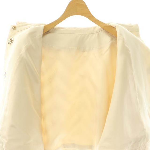 中古】シーニュ Cygne ボンディングフリンジショートジャケット ステン