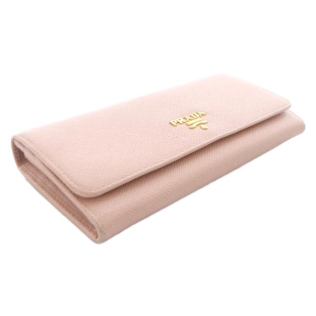【中古】プラダ PRADA サフィアーノ パスケース付き 長財布 レザー ロゴ ピンク 1MH132 /SR ■OH レディース_3
