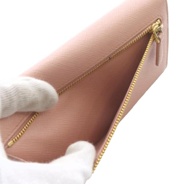 【中古】プラダ PRADA サフィアーノ パスケース付き 長財布 レザー ロゴ ピンク 1MH132 /SR ■OH レディース_6