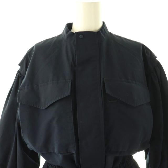 【中古】ハイク HYKE 16147 3/4 Sleeve Dress ワンピース ロング 1 ネイビー /HK ■OS レディース