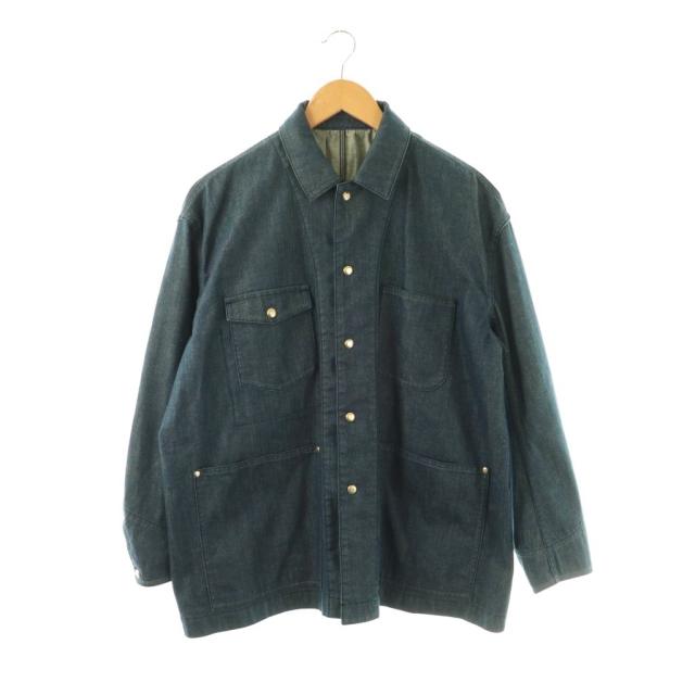 中古】ドゥロワー Drawer デニムカバーオール ジャケット 36 ブルー