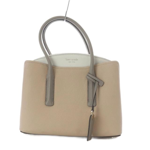【中古】ケイトスペード KATE SPADE ミディアムサッチェル ハンドバッグ レザー ピンク ホワイト PXRUA161