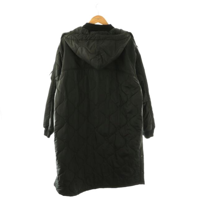 【中古】アメリカンラグシー インサレーションロングジャケット 中綿上衣 L 黒いこと CWU-9P レディース